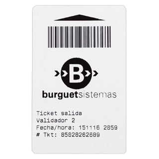 Ticket de código de barras